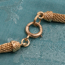Retro Gold & Turquoise Tassel Necklace c1950