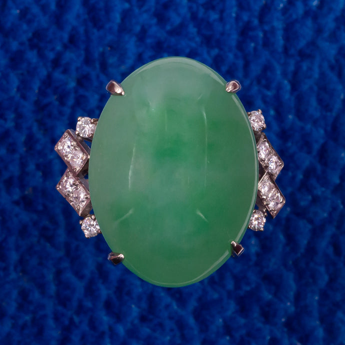 'Fei Cui' Jade & Diamond Ring