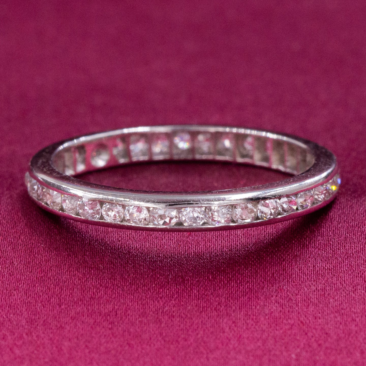 Channel-Set Diamond Eternity Band c1920