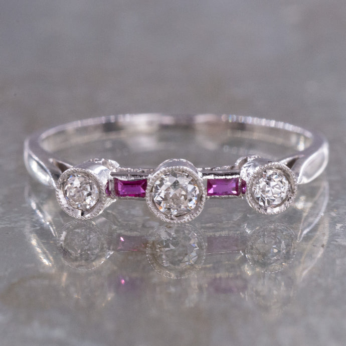 Diamond & Ruby Band c1900