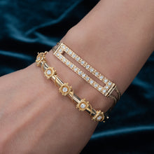 Vintage Diamond Double Chain Bracelet