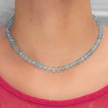 Fine Aquamarine Beaded Necklace c1950