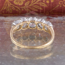 Antique Diamond Five Stone Band c1880