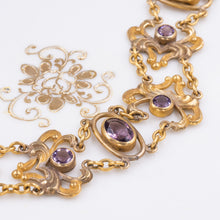 Art Nouveau Amethyst Paste Choker c1900