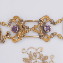 Art Nouveau Amethyst Paste Choker c1900