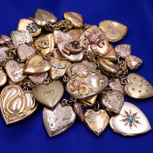 Antique Heart Locket Collection Necklace