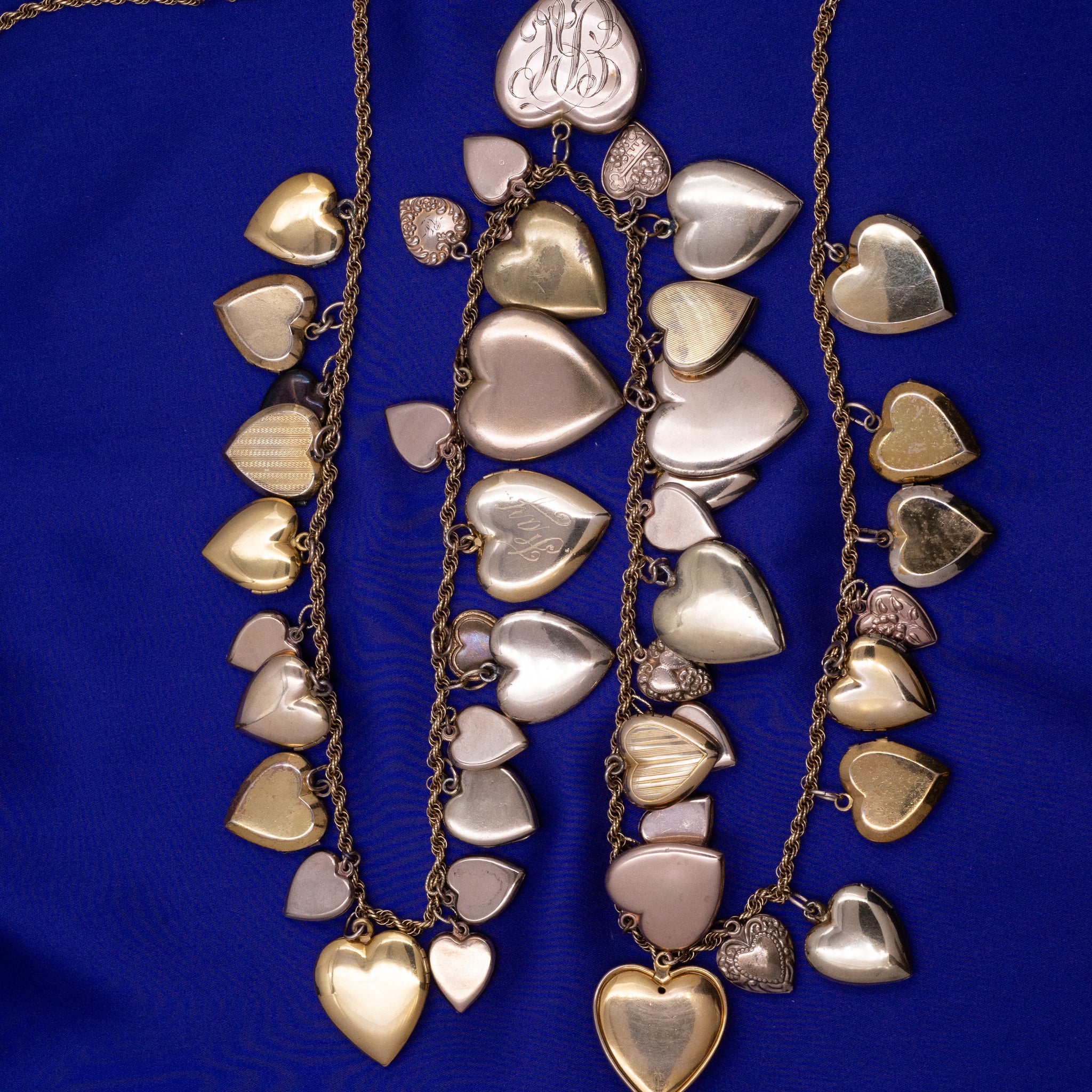 Antique Heart Locket Collection Necklace – Pippin Vintage Jewelry