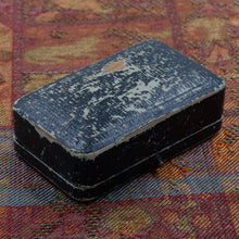 Georgian Garnet & Turquoise Bar Pin in Original Box