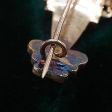 Georgian Garnet & Turquoise Bar Pin in Original Box