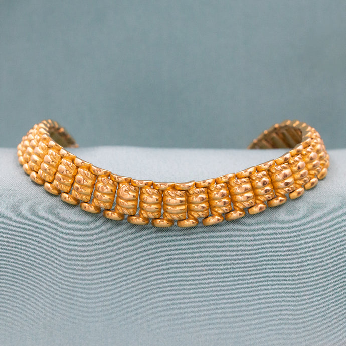 22 Karat Textured Vintage Bracelet