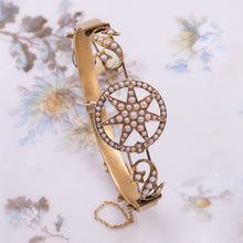 Seed Pearl Star Bangle c1900