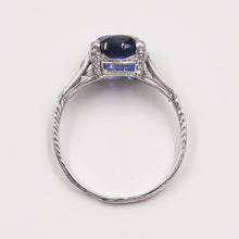 Art Deco Fine Sapphire Solitaire