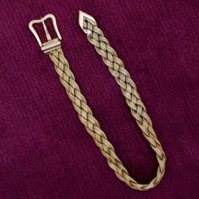 Braided Gold Buckle Bracelet c1910