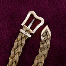 Braided Gold Buckle Bracelet c1910