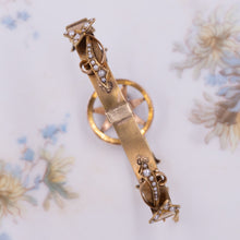 Seed Pearl Star Bangle c1900
