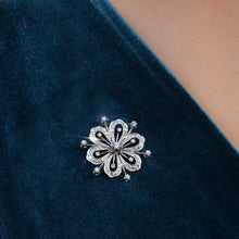 Antique Diamond Flower Pendant Brooch