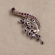 1870s-80s Bohemian Garnet 10k Handmade Pin
