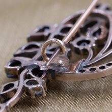 1870s-80s Bohemian Garnet 10k Handmade Pin