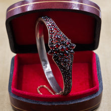 Bohemian Garnet Bangle c1890