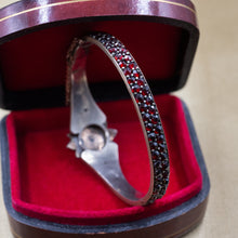 Bohemian Garnet Bangle c1890