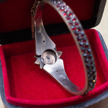 Bohemian Garnet Bangle c1890