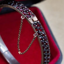 Bohemian Garnet Bangle c1890