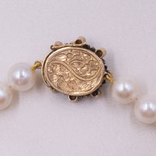 Pearl Necklace with Amethyst Clasp c1930