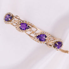 Amethyst & Seed Pearl Bangle c1940