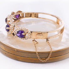 Amethyst & Seed Pearl Bangle c1940