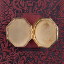 Gold Locket with Garnet Cabochon c1910