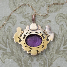 Late-Georgian Enameled Amethyst Pendant