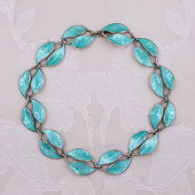 David Andersen Sterling and Enamel Choker