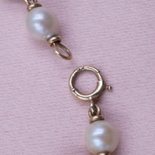 Pearl Bracelet with Witch's Heart Charm c1950