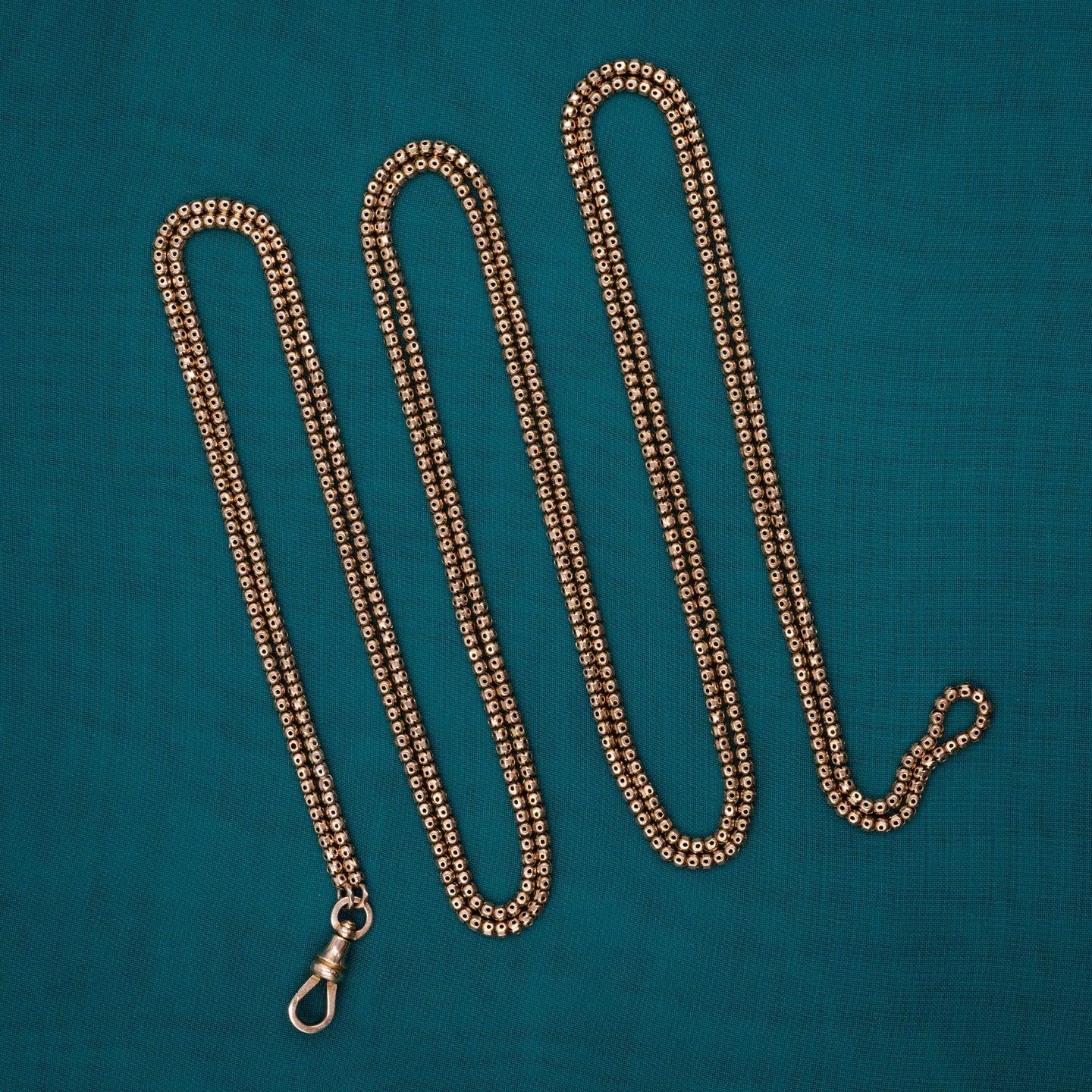 Antique Extra Long Muff Chain with Swivel