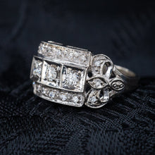 Diamond Studded Cocktail Ring c1950