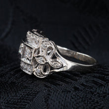 Diamond Studded Cocktail Ring c1950