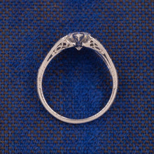 Art Deco Marquise-Cut Diamond & Sapphire Ring