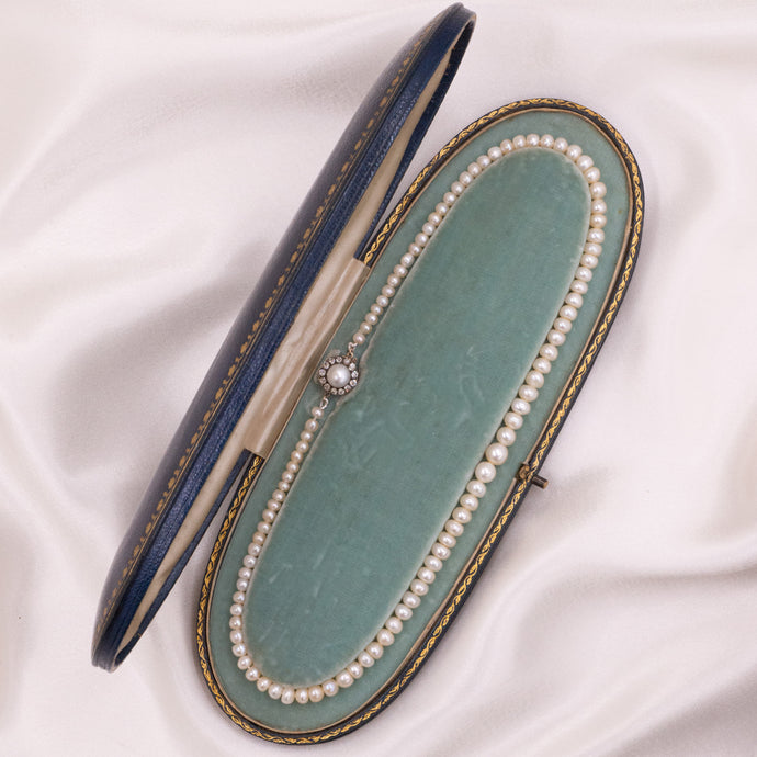 Natural Pearl Necklace by Catchpole & Williams c1890