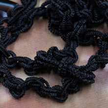 Victorian Elephant Hair Chain with Agate Cross