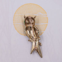 Enamel Owl Brooch c1930
