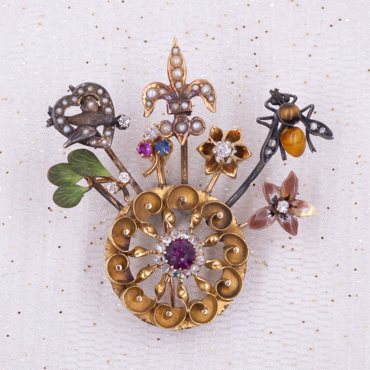 Antique Stickpin Collection Brooch c1930