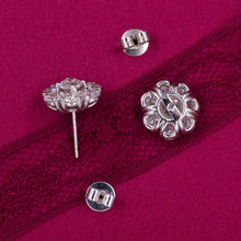 Diamond Cluster Stud Earrings c1940