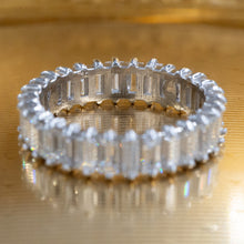 Emerald-Cut Diamond Eternity Band c1950