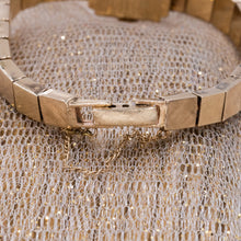 Mid-Century Covered Watch with Diamonds and Florentine Finish