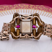 Fabulous Citrine & Ruby Retro Bracelet