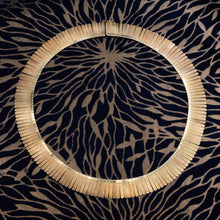 Gold Fringe Collar Necklace c1980