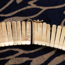 Gold Fringe Collar Necklace c1980