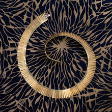 Gold Fringe Collar Necklace c1980