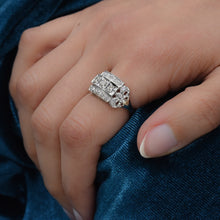Diamond Studded Cocktail Ring c1950
