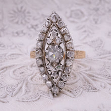 Georgian Rose-Cut Diamond Navette Ring